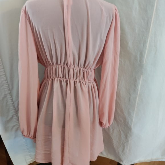 Elegant Pink Sheer Robe - Picture 2 of 5